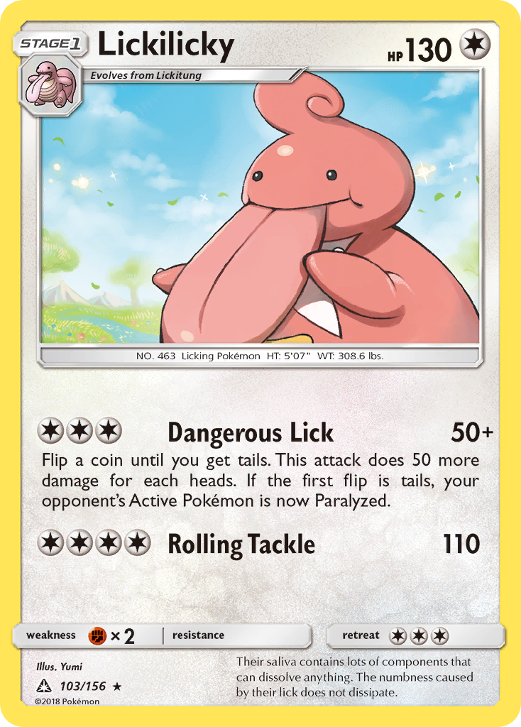 Lickilicky (103/156) [Sun & Moon: Ultra Prism] | Dragon's Lair Comics and Fantasy Houston TX