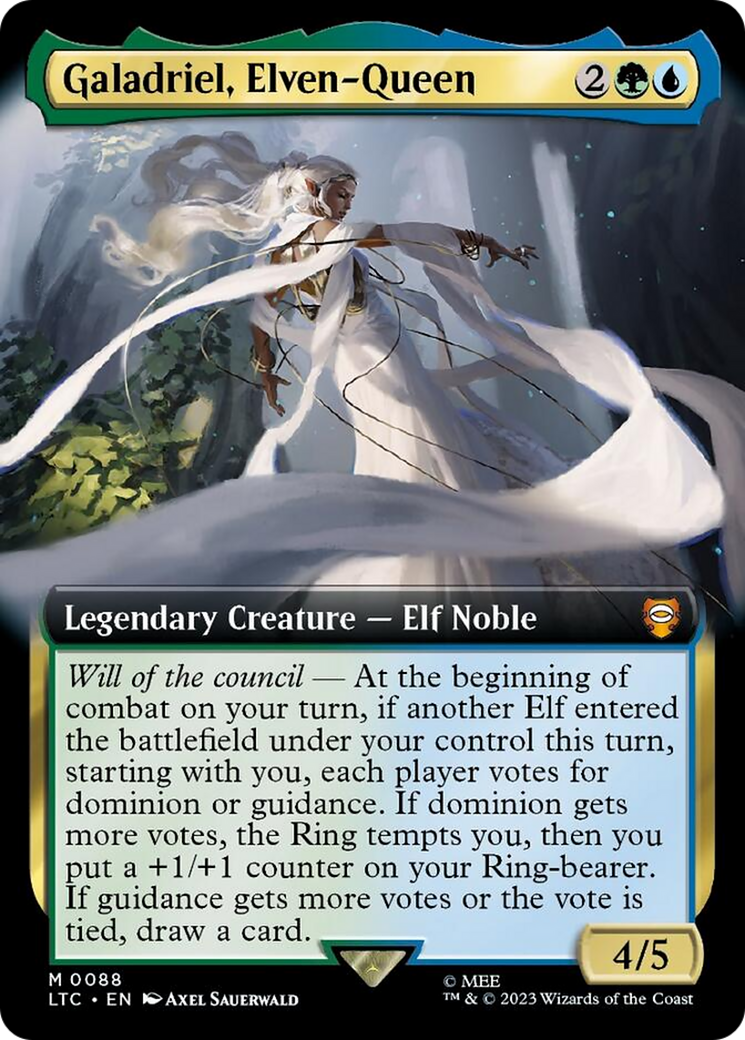 Galadriel, Elven-Queen (Extended Art) [The Lord of the Rings: Tales of Middle-Earth Commander] | Dragon's Lair Comics and Fantasy Houston TX