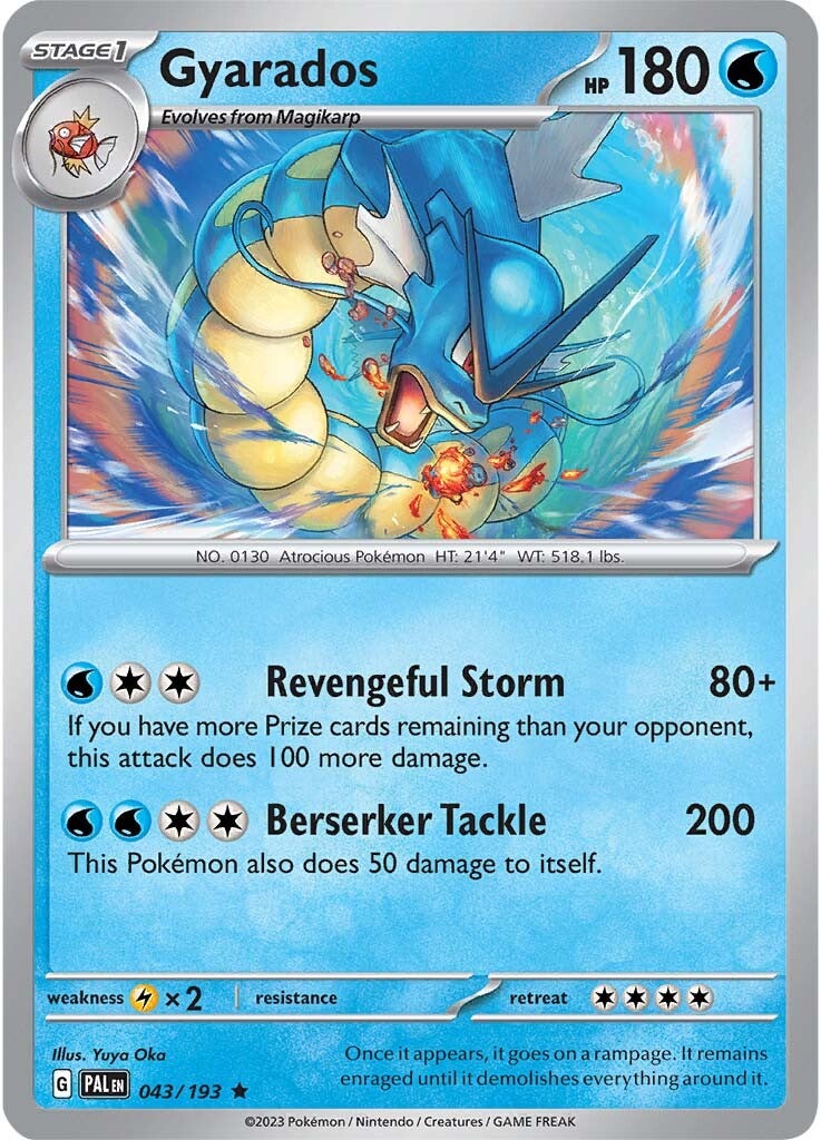 Gyarados (043/193) [Scarlet & Violet: Paldea Evolved] | Dragon's Lair Comics and Fantasy Houston TX