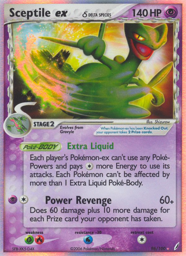 Sceptile ex (96/100) (Delta Species) [EX: Crystal Guardians] | Dragon's Lair Comics and Fantasy Houston TX