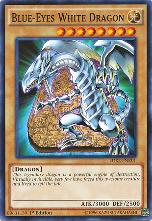 Blue-Eyes White Dragon (Version 4) [LDK2-ENK01] Common | Dragon's Lair Comics and Fantasy Houston TX