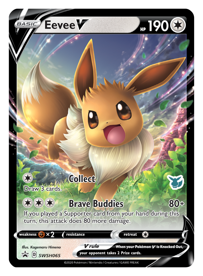 Eevee V (SWSH065) (Eevee Deck) [Battle Academy 2022] | Dragon's Lair Comics and Fantasy Houston TX