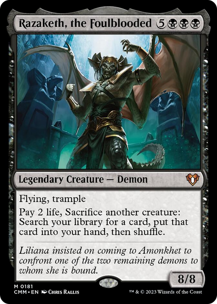 Razaketh, the Foulblooded [Commander Masters] | Dragon's Lair Comics and Fantasy Houston TX