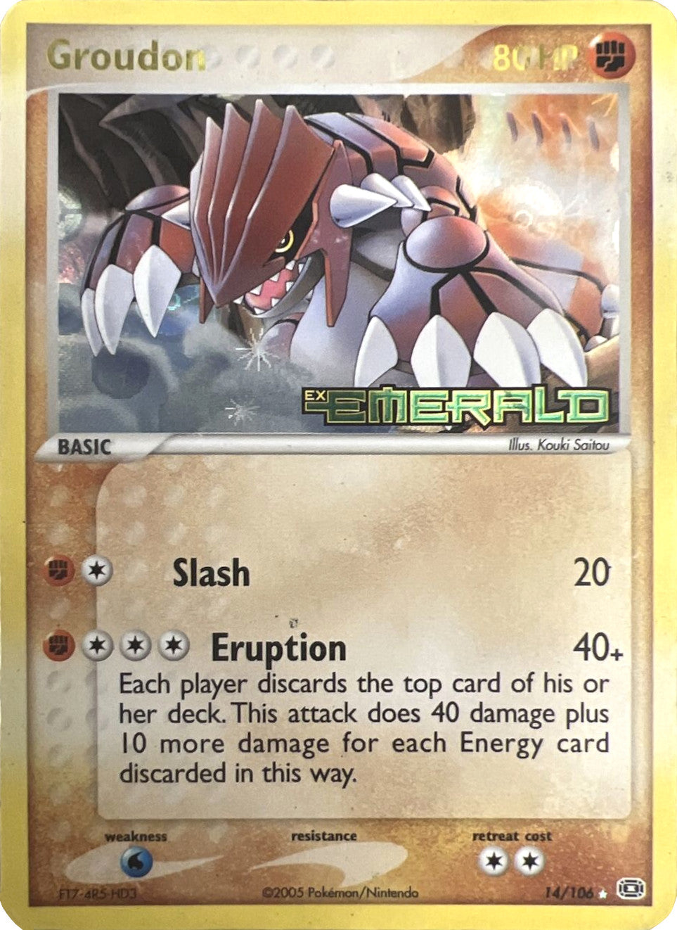 Groudon (14/106) (Stamped) [EX: Emerald] | Dragon's Lair Comics and Fantasy Houston TX