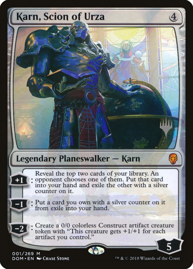 Karn, Scion of Urza (Promo Pack) [Dominaria Promos] | Dragon's Lair Comics and Fantasy Houston TX