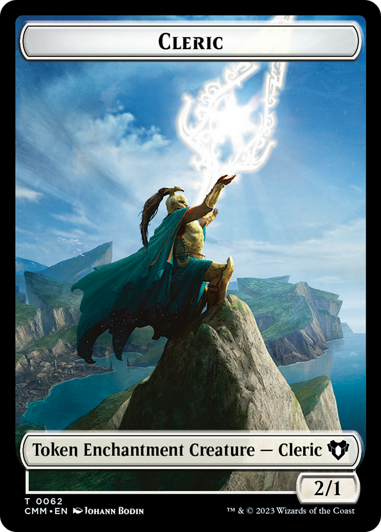 Cleric // Cat Beast Double-Sided Token [Commander Masters Tokens] | Dragon's Lair Comics and Fantasy Houston TX