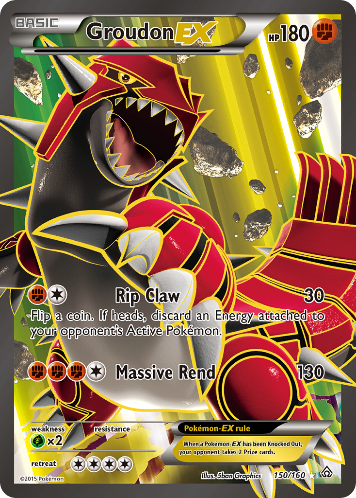 Groudon EX (150/160) [XY: Primal Clash] | Dragon's Lair Comics and Fantasy Houston TX