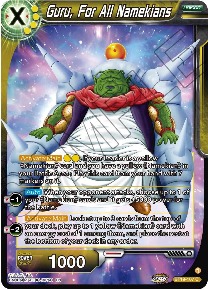 Guru, For All Namekians (BT19-107) [Fighter's Ambition] | Dragon's Lair Comics and Fantasy Houston TX