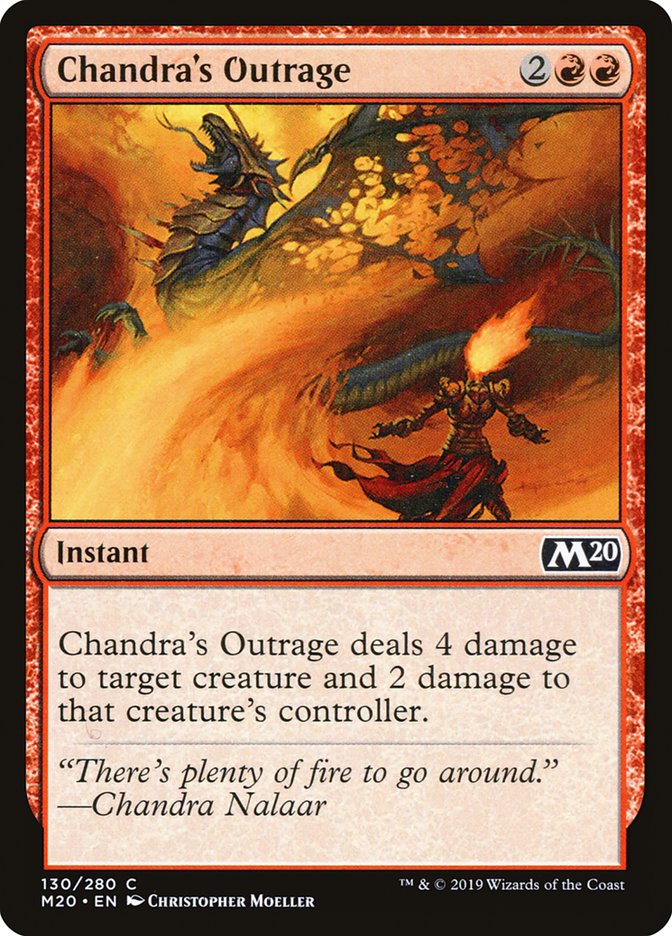 Chandra's Outrage [Core Set 2020] | Dragon's Lair Comics and Fantasy Houston TX