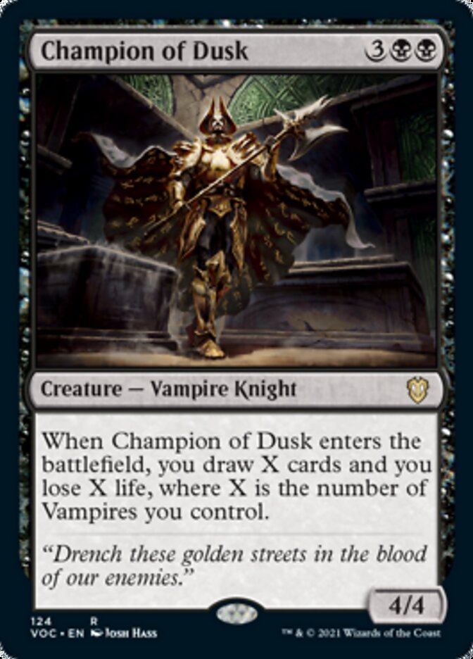 Champion of Dusk [Innistrad: Crimson Vow Commander] | Dragon's Lair Comics and Fantasy Houston TX