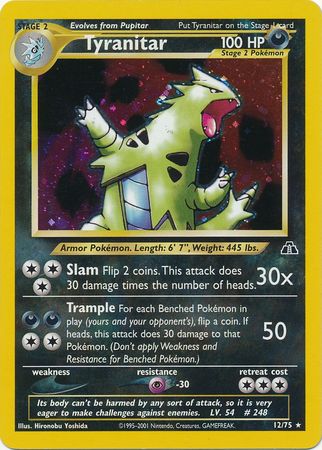 Tyranitar (12/75) [Neo Discovery Unlimited] | Dragon's Lair Comics and Fantasy Houston TX