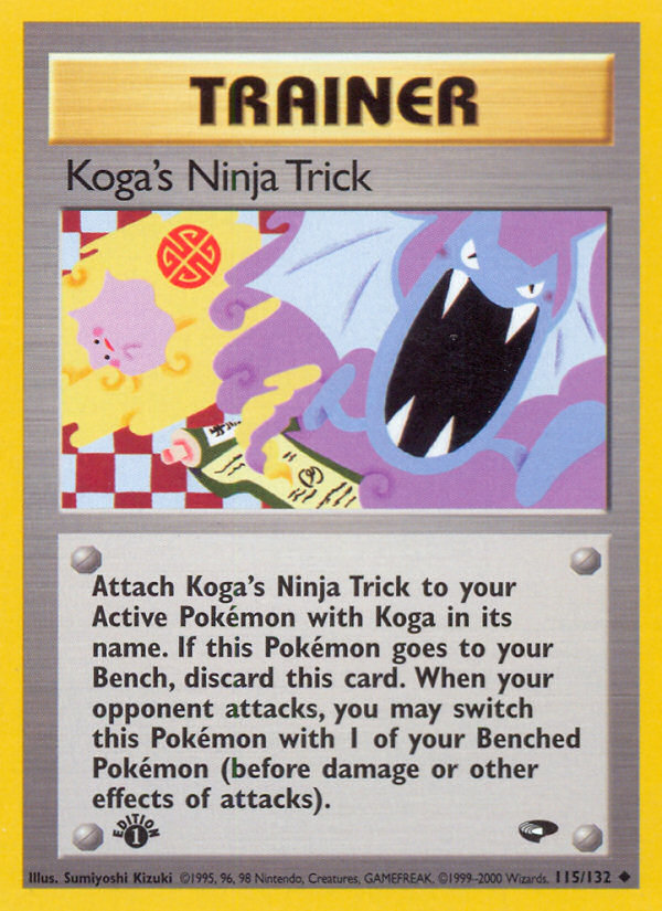 Koga's Ninja Trick (115/132) [Gym Challenge 1st Edition] | Dragon's Lair Comics and Fantasy Houston TX