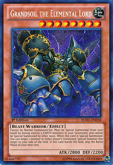 Grandsoil the Elemental Lord [REDU-EN038] Secret Rare | Dragon's Lair Comics and Fantasy Houston TX