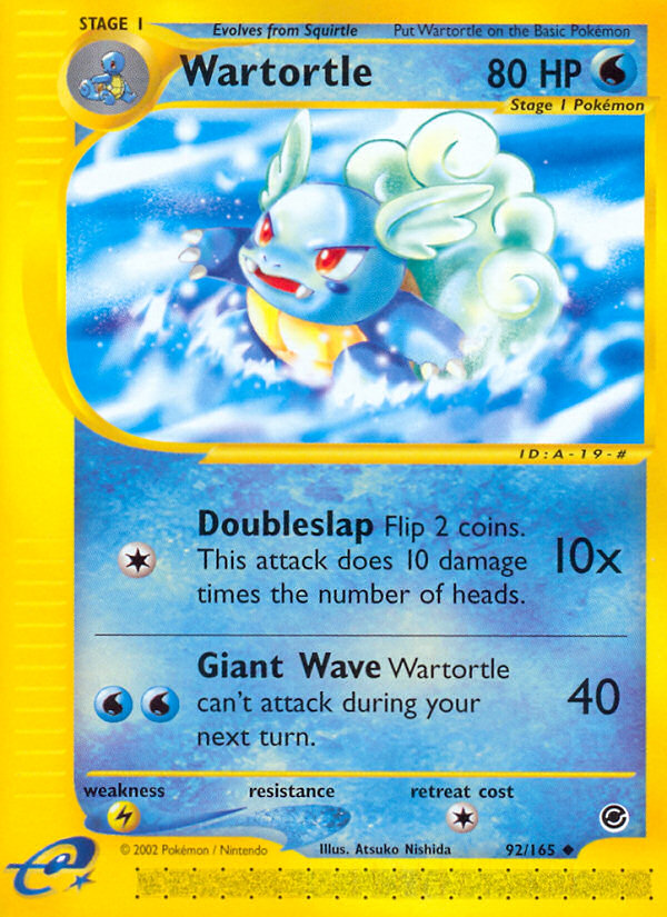 Wartortle (92/165) [Expedition: Base Set] | Dragon's Lair Comics and Fantasy Houston TX