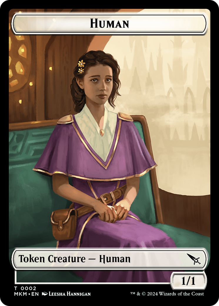 Human Token [Murders at Karlov Manor Tokens] | Dragon's Lair Comics and Fantasy Houston TX