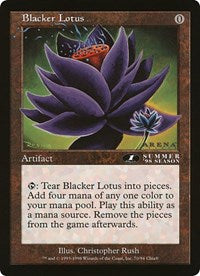 Blacker Lotus (Oversized) [Oversize Cards] | Dragon's Lair Comics and Fantasy Houston TX