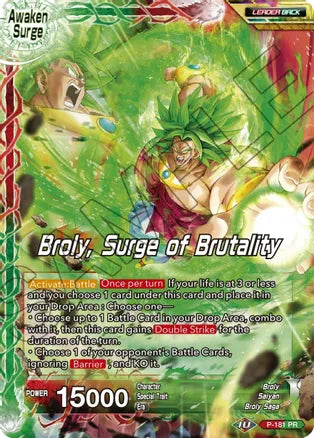 Broly // Broly, Surge of Brutality (P-181) [Mythic Booster] | Dragon's Lair Comics and Fantasy Houston TX