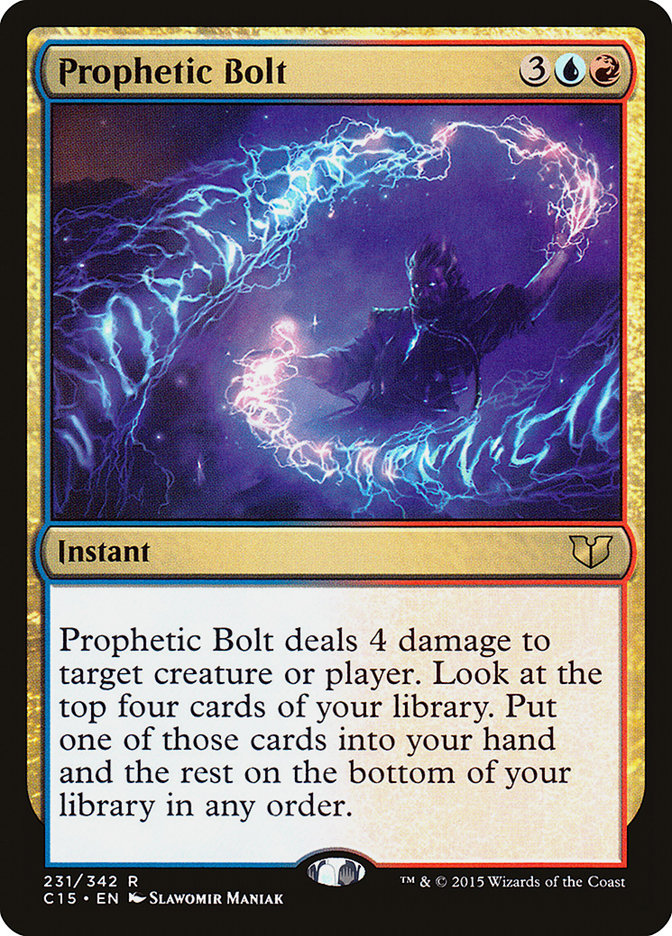 Prophetic Bolt [Commander 2015] | Dragon's Lair Comics and Fantasy Houston TX