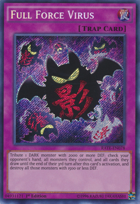 Full Force Virus [RATE-EN078] Secret Rare | Dragon's Lair Comics and Fantasy Houston TX