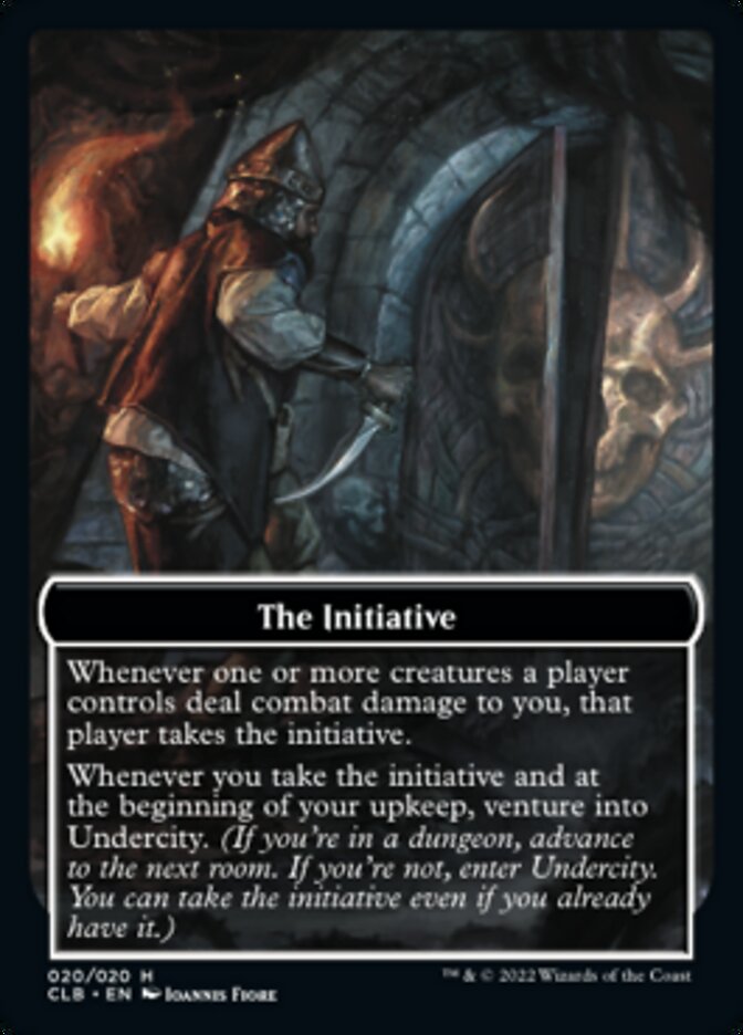 The Initiative // Undercity Double-Sided Token [Commander Legends: Battle for Baldur's Gate Tokens] | Dragon's Lair Comics and Fantasy Houston TX