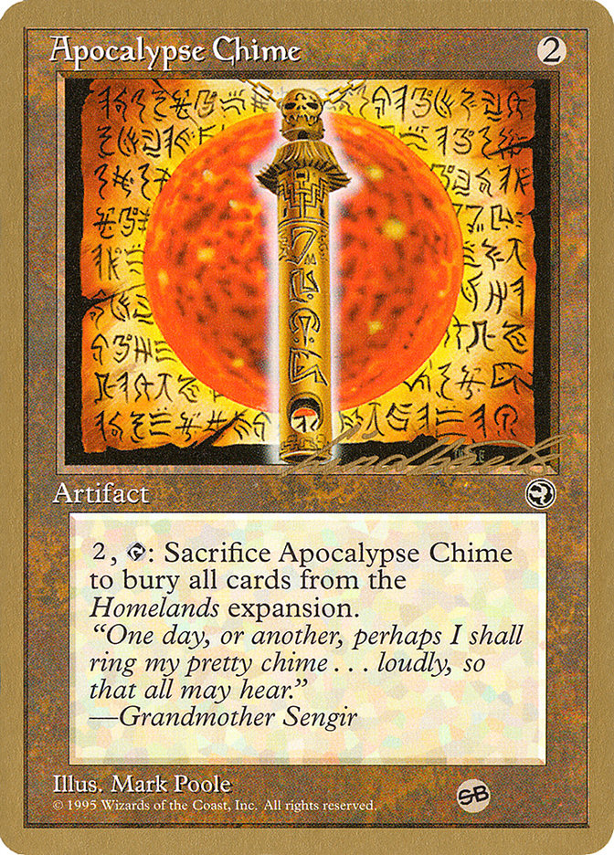 Apocalypse Chime (Leon Lindback) (SB) [Pro Tour Collector Set] | Dragon's Lair Comics and Fantasy Houston TX