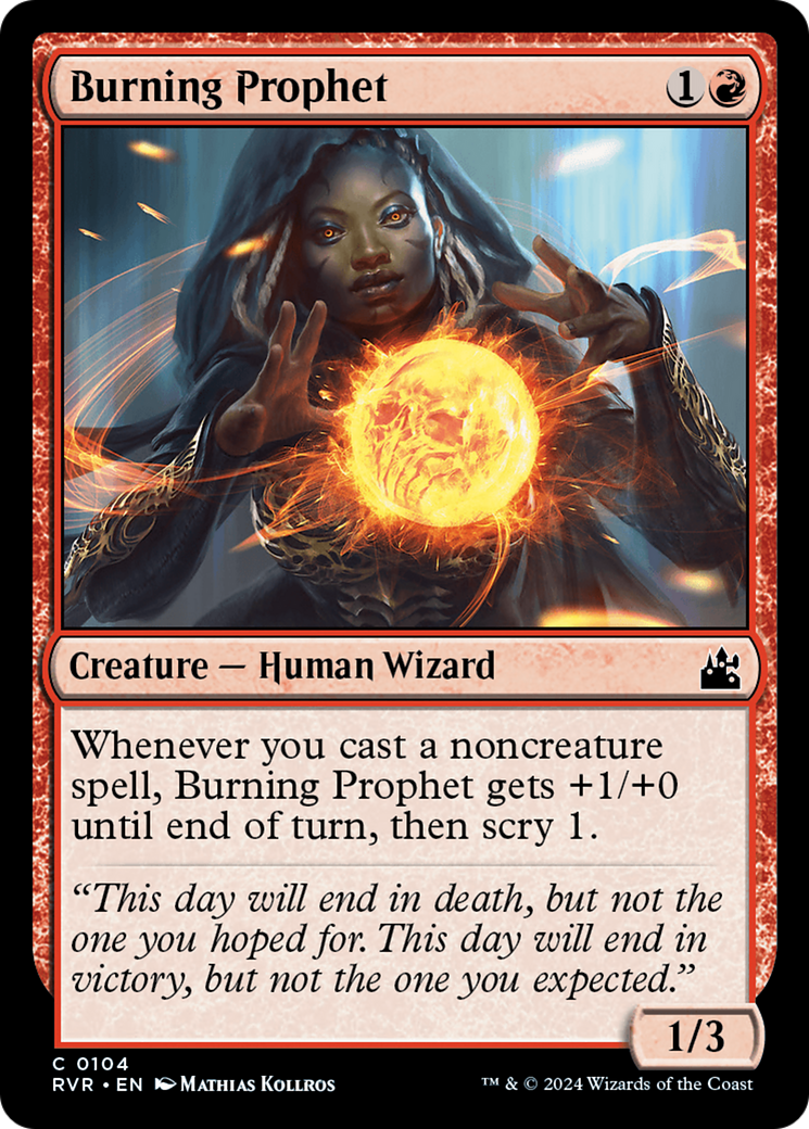 Burning Prophet [Ravnica Remastered] | Dragon's Lair Comics and Fantasy Houston TX