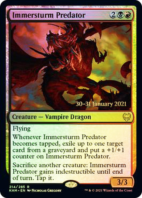 Immersturm Predator [Kaldheim Prerelease Promos] | Dragon's Lair Comics and Fantasy Houston TX