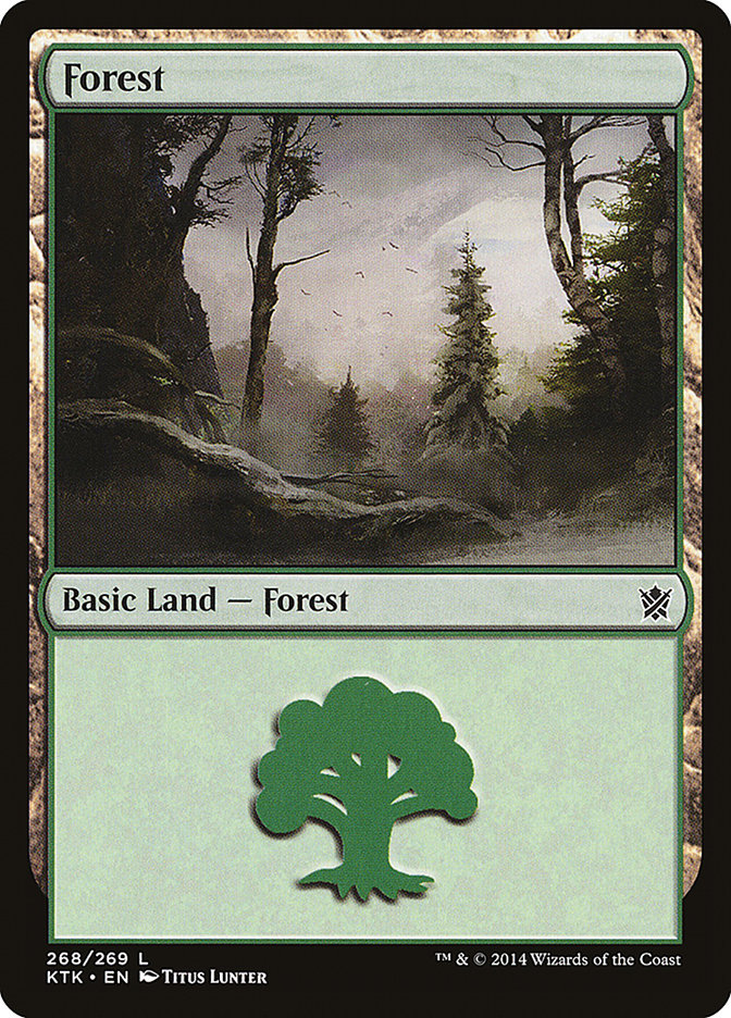 Forest (268) [Khans of Tarkir] | Dragon's Lair Comics and Fantasy Houston TX