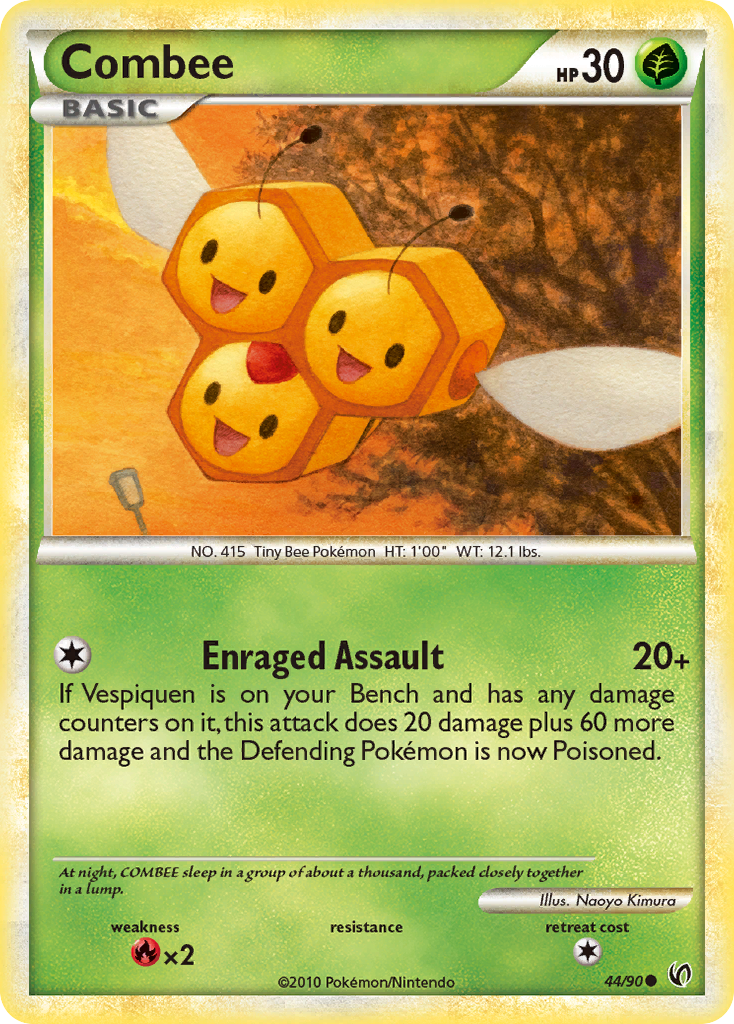 Combee (44/90) [HeartGold & SoulSilver: Undaunted] | Dragon's Lair Comics and Fantasy Houston TX