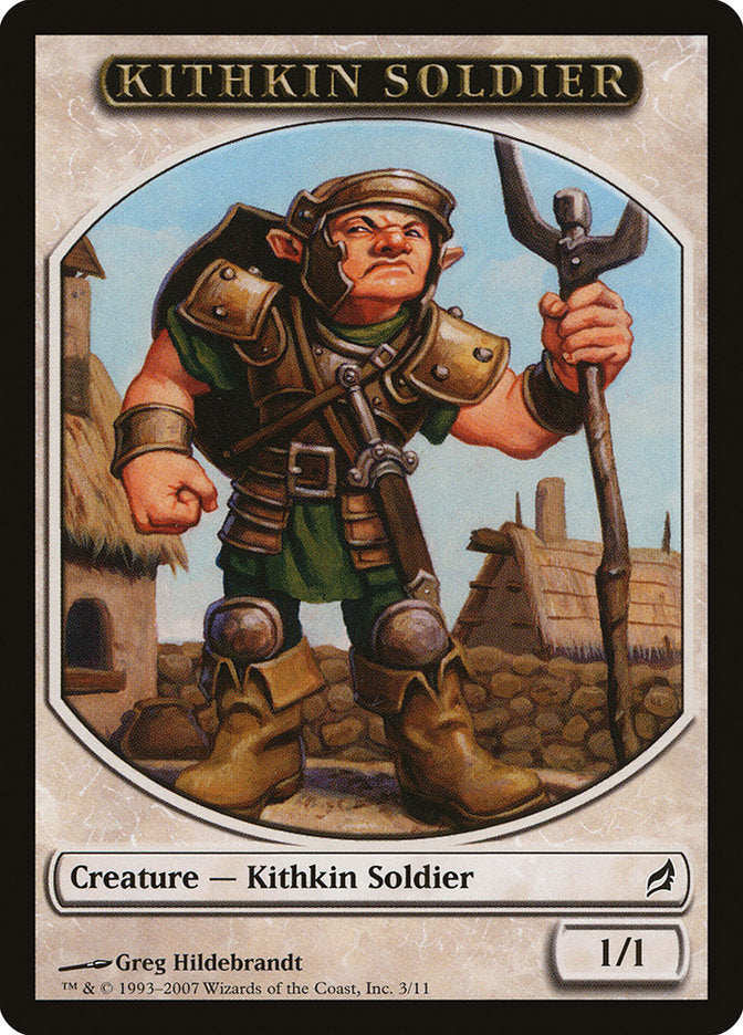 Kithkin Soldier Token [Lorwyn Tokens] | Dragon's Lair Comics and Fantasy Houston TX