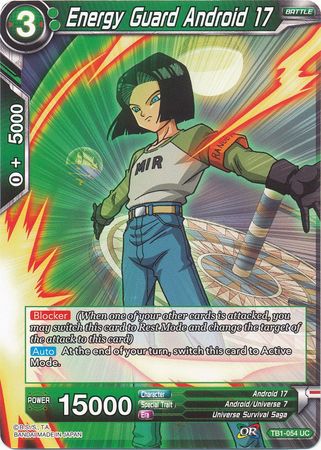 Energy Guard Android 17 (TB1-054) [The Tournament of Power] | Dragon's Lair Comics and Fantasy Houston TX