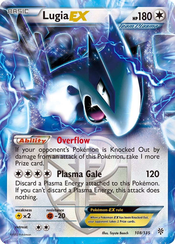 Lugia EX (108/135) [Black & White: Plasma Storm] | Dragon's Lair Comics and Fantasy Houston TX