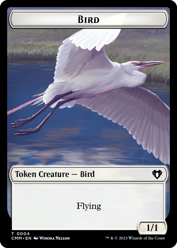 Copy (54) // Bird Double-Sided Token [Commander Masters Tokens] | Dragon's Lair Comics and Fantasy Houston TX