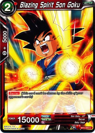 Blazing Spirit Son Goku (BT4-005) [Colossal Warfare] | Dragon's Lair Comics and Fantasy Houston TX