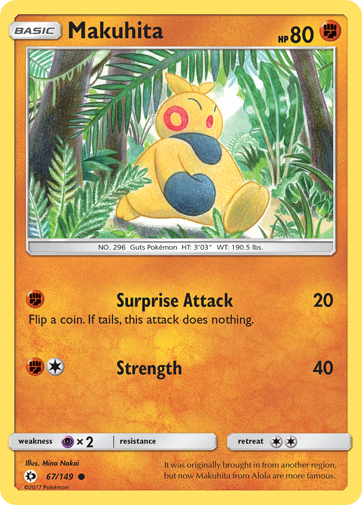 Makuhita (67/149) [Sun & Moon: Base Set] | Dragon's Lair Comics and Fantasy Houston TX