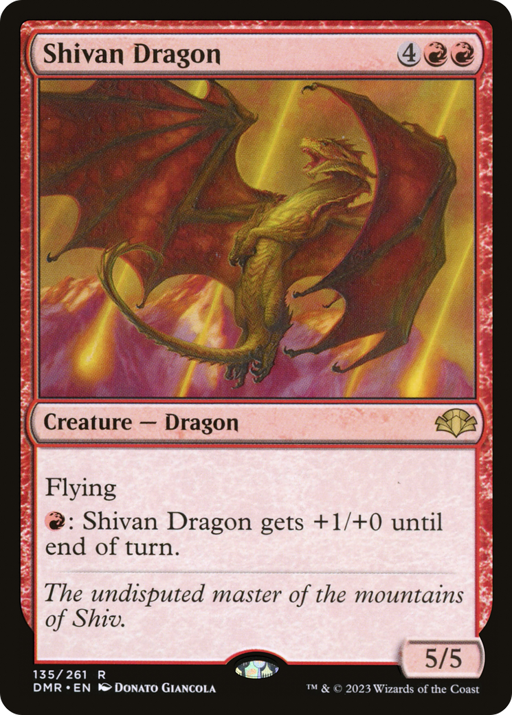 Shivan Dragon [Dominaria Remastered] | Dragon's Lair Comics and Fantasy Houston TX