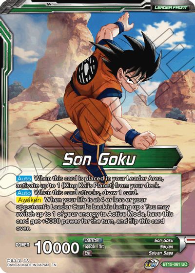 Son Goku // Son Goku, Destined Confrontation (BT15-061) [Saiyan Showdown] | Dragon's Lair Comics and Fantasy Houston TX