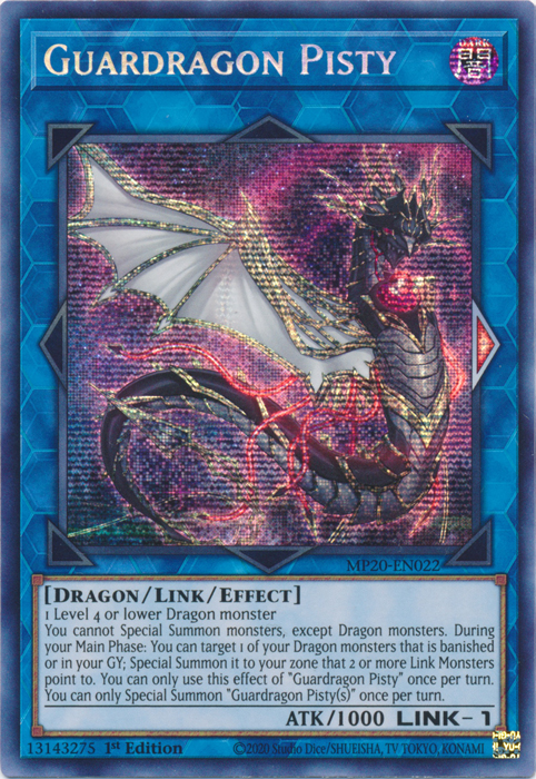 Guardragon Pisty [MP20-EN022] Prismatic Secret Rare | Dragon's Lair Comics and Fantasy Houston TX