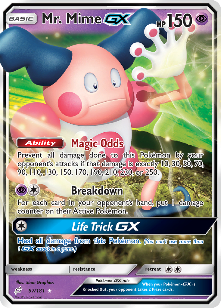 Mr. Mime GX (67/181) [Sun & Moon: Team Up] | Dragon's Lair Comics and Fantasy Houston TX