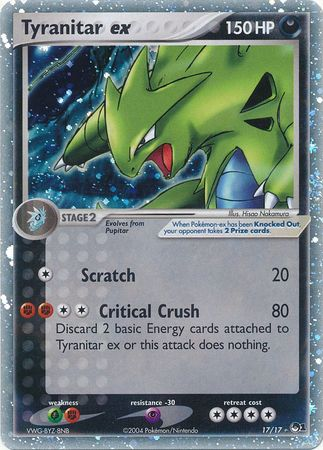 Tyranitar ex (17/17) (Holo) [POP Series 1] | Dragon's Lair Comics and Fantasy Houston TX