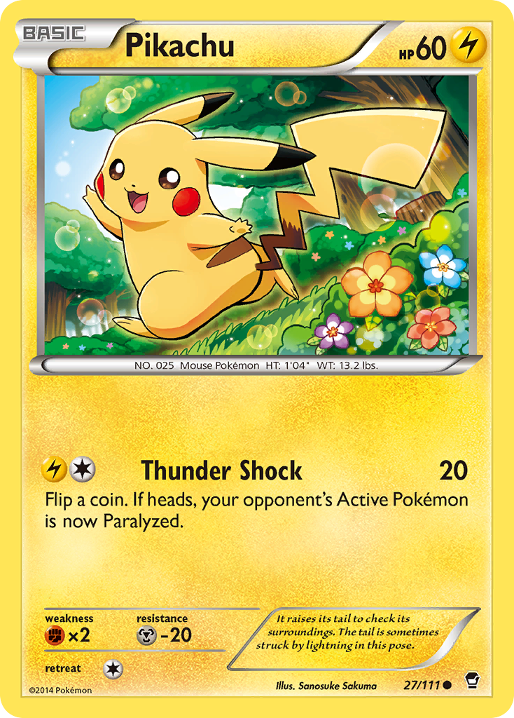 Pikachu (27/111) [XY: Furious Fists] | Dragon's Lair Comics and Fantasy Houston TX