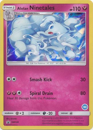 Alolan Ninetales (SM128) (Deck Exclusive #30) [Sun & Moon: Trainer Kit - Alolan Ninetales] | Dragon's Lair Comics and Fantasy Houston TX