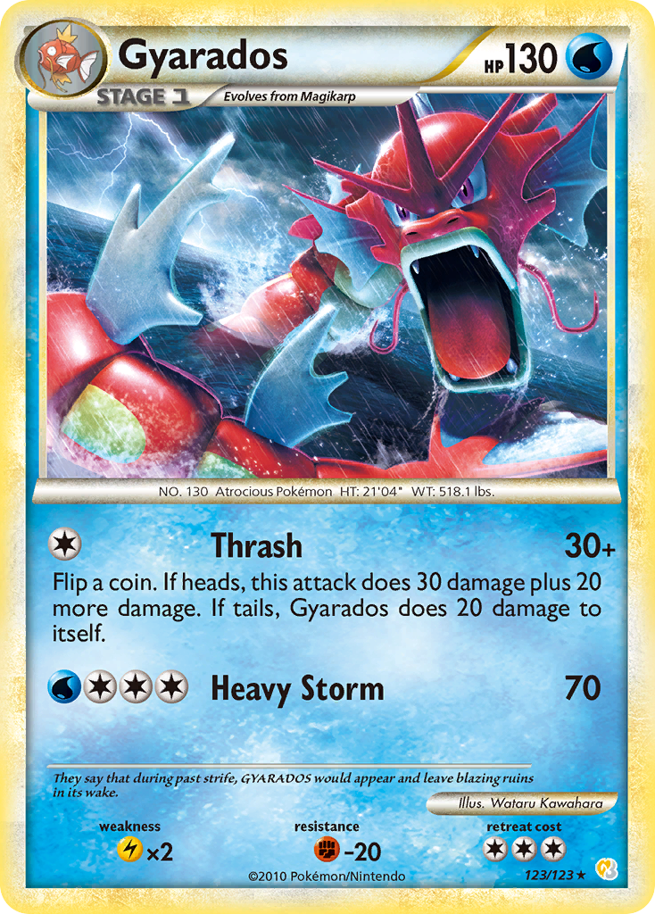 Gyarados (123/123) [HeartGold & SoulSilver: Base Set] | Dragon's Lair Comics and Fantasy Houston TX