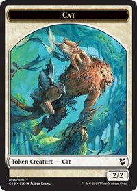 Cat // Soldier Double-Sided Token [Commander 2018 Tokens] | Dragon's Lair Comics and Fantasy Houston TX