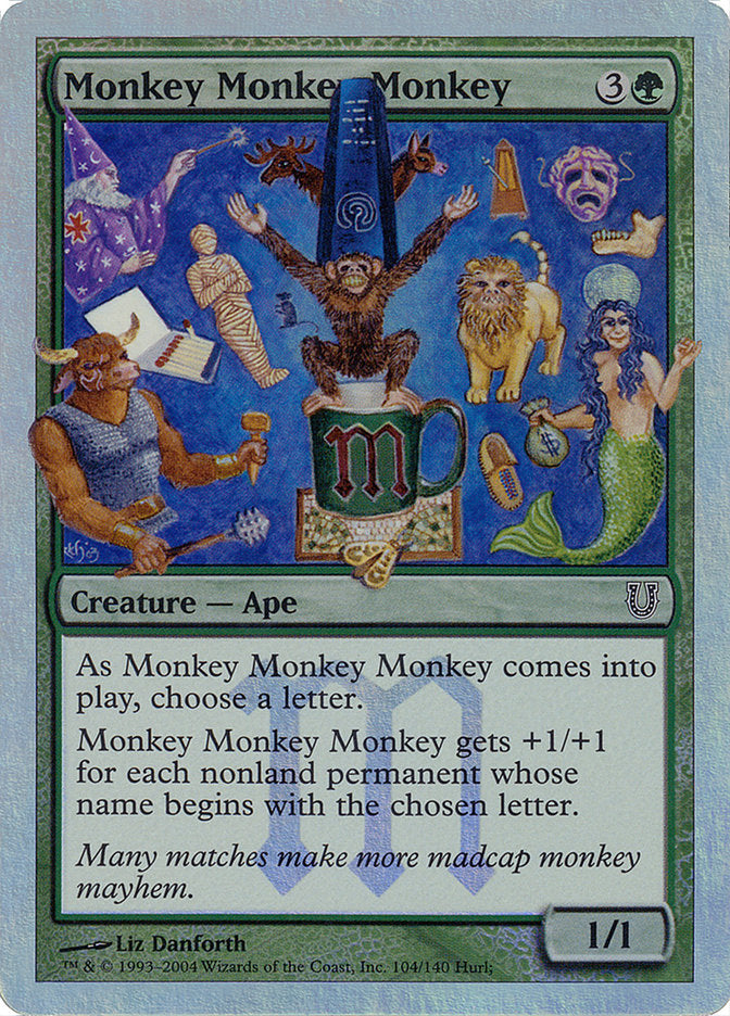 Monkey Monkey Monkey (Alternate Foil) [Unhinged] | Dragon's Lair Comics and Fantasy Houston TX