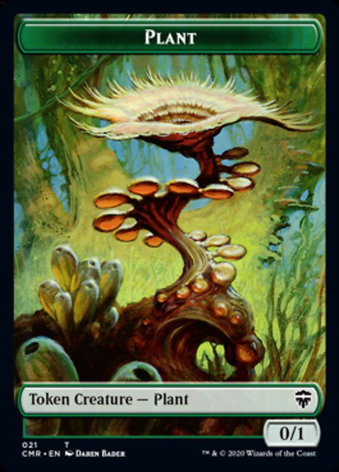 Illusion // Plant Double-Sided Token [Commander Legends Tokens] | Dragon's Lair Comics and Fantasy Houston TX