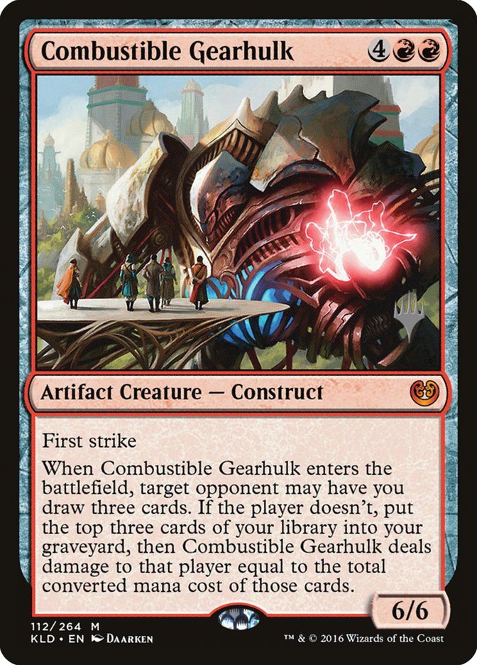 Combustible Gearhulk (Promo Pack) [Kaladesh Promos] | Dragon's Lair Comics and Fantasy Houston TX