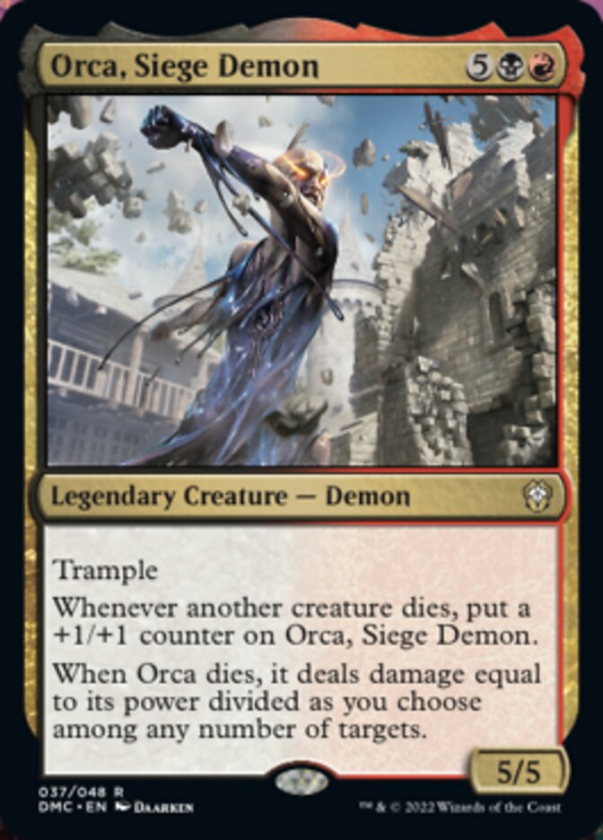 Orca, Siege Demon [Dominaria United Commander] | Dragon's Lair Comics and Fantasy Houston TX