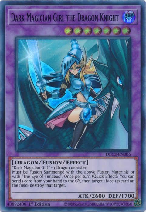 Dark Magician Girl the Dragon Knight (Purple) [DLCS-EN006] Ultra Rare | Dragon's Lair Comics and Fantasy Houston TX