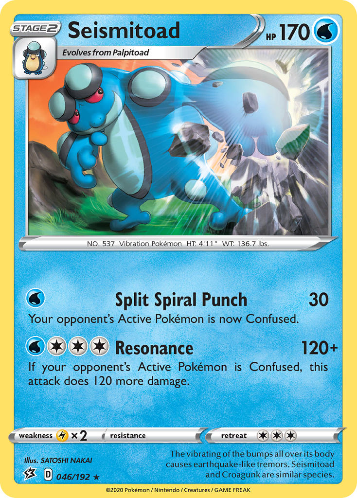 Seismitoad (046/192) [Sword & Shield: Rebel Clash] | Dragon's Lair Comics and Fantasy Houston TX